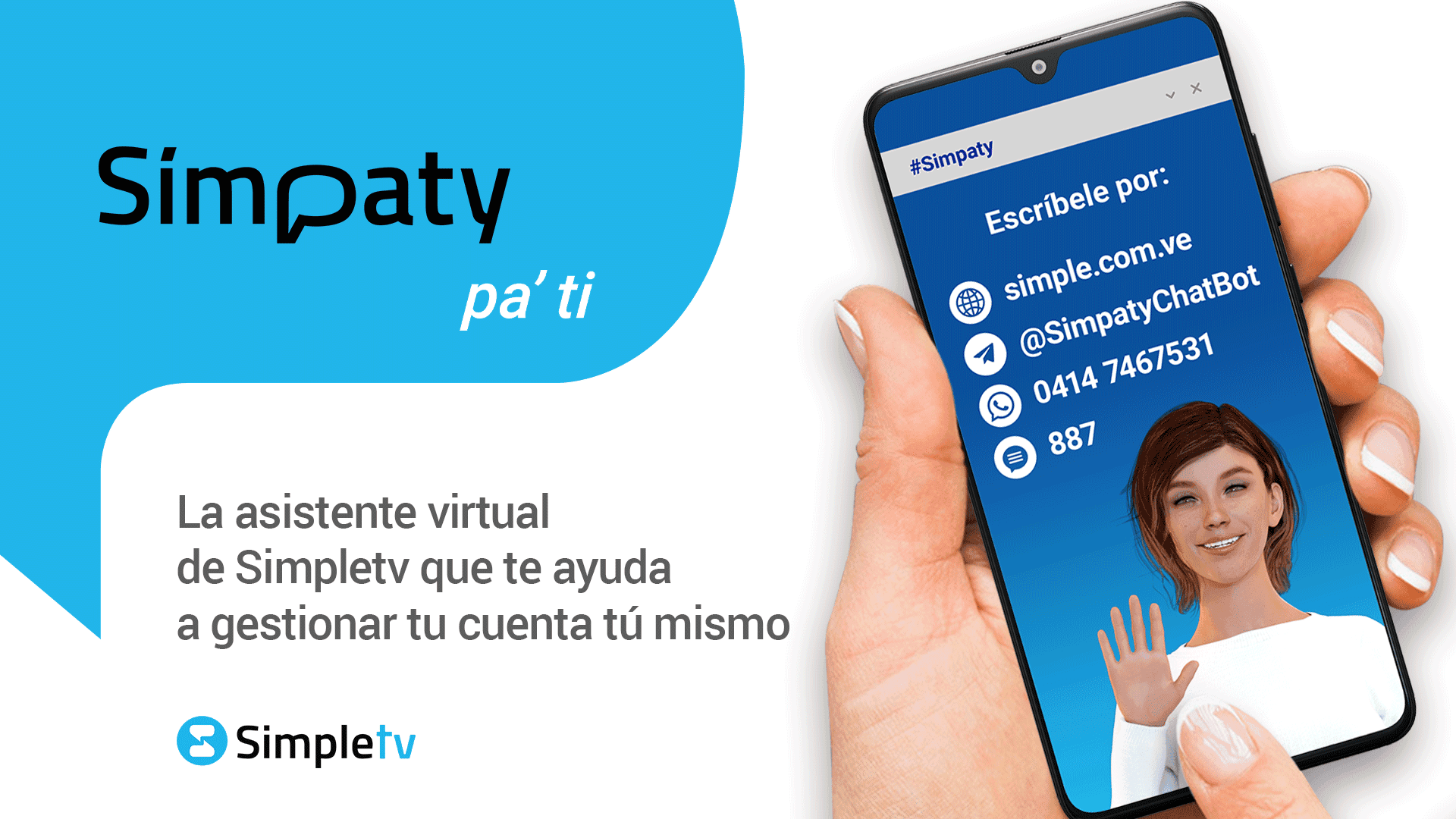 SIMPATY EVOLUCIONA COMO CANAL DE ATENCIÓN DE SIMPLETV