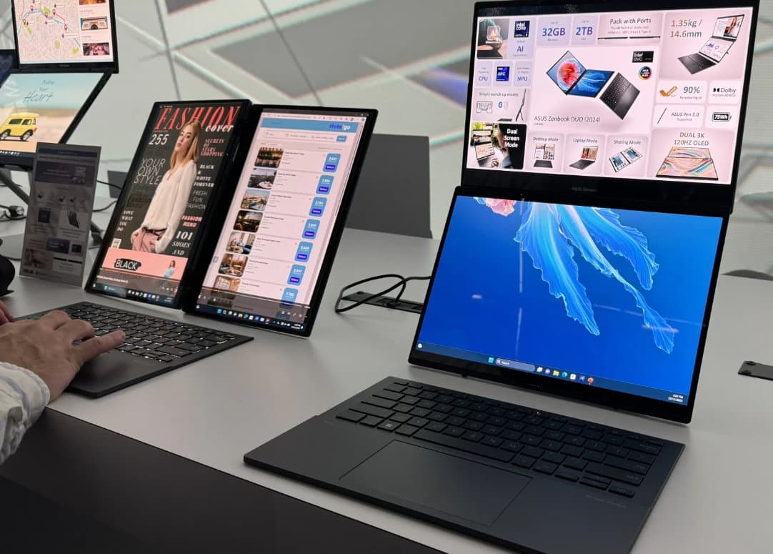 ASUS presento su Zenbook Duo 2024: el portátil con dos pantallas OLED