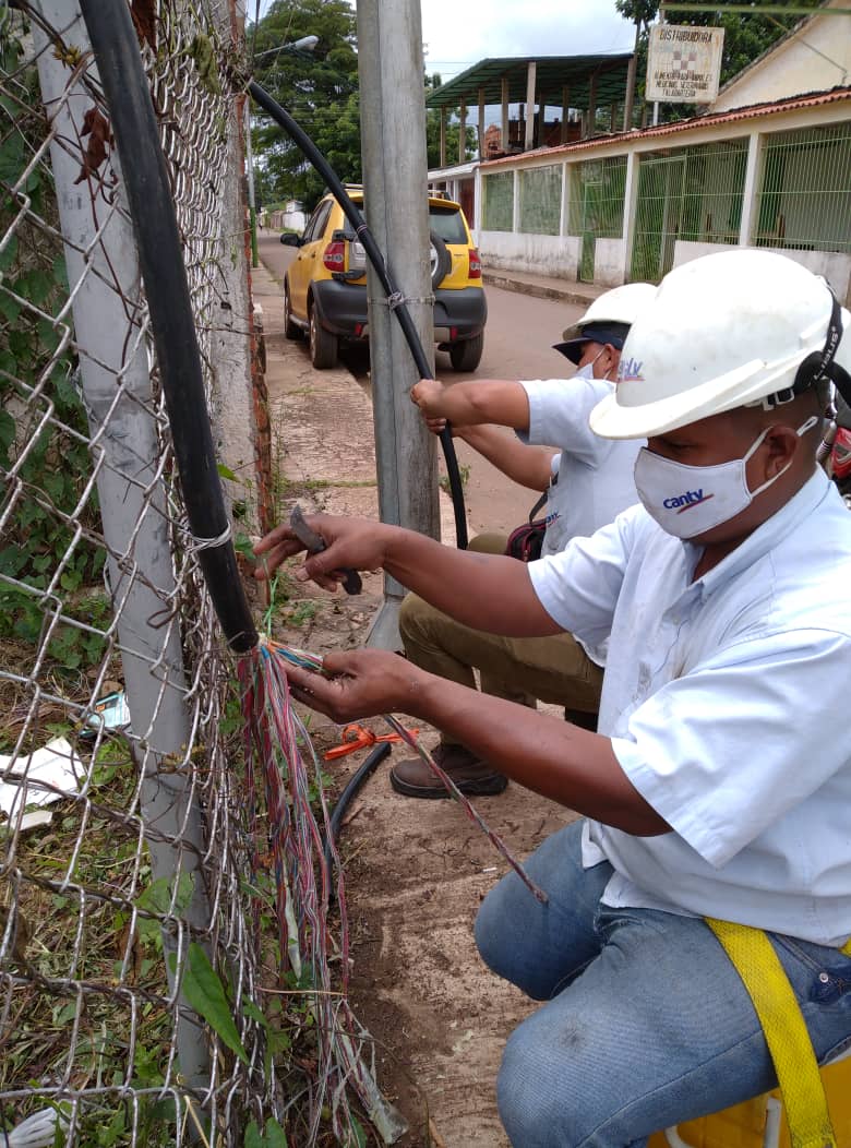 Cantv avanza en Aragua con el mantenimiento de las redes