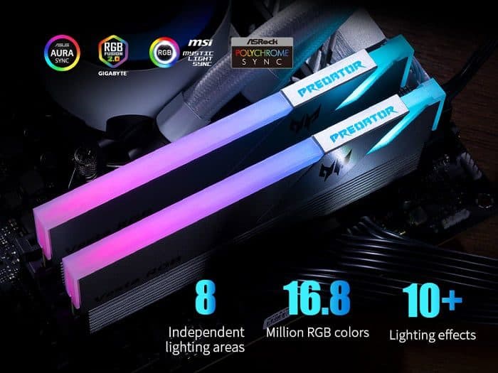 Conoce la nueva memoria DDR4 Predator Vesta RGB de Acer by Biwin