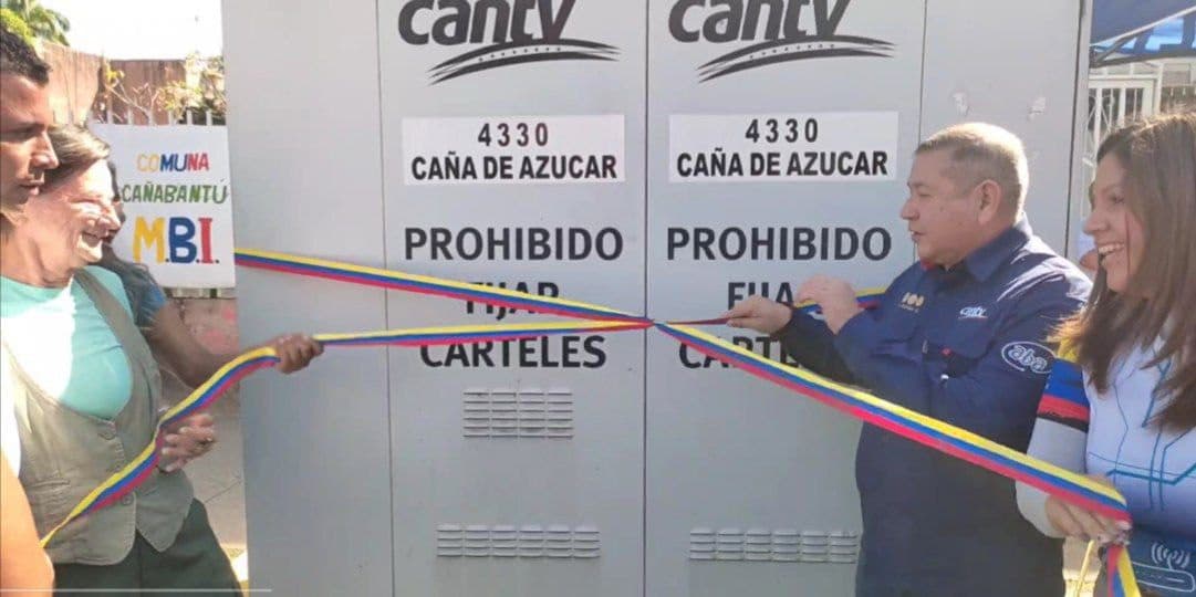 Cantv activo Nodo de nuevo generación para conectar a familias de Caña de Azúcar