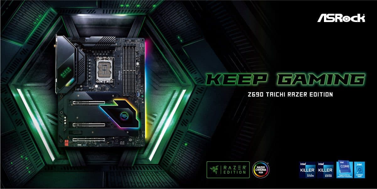 ASRock Z690 Taichi Razer Edition: la nueva motherboard para procesadores Intel 12 Gen