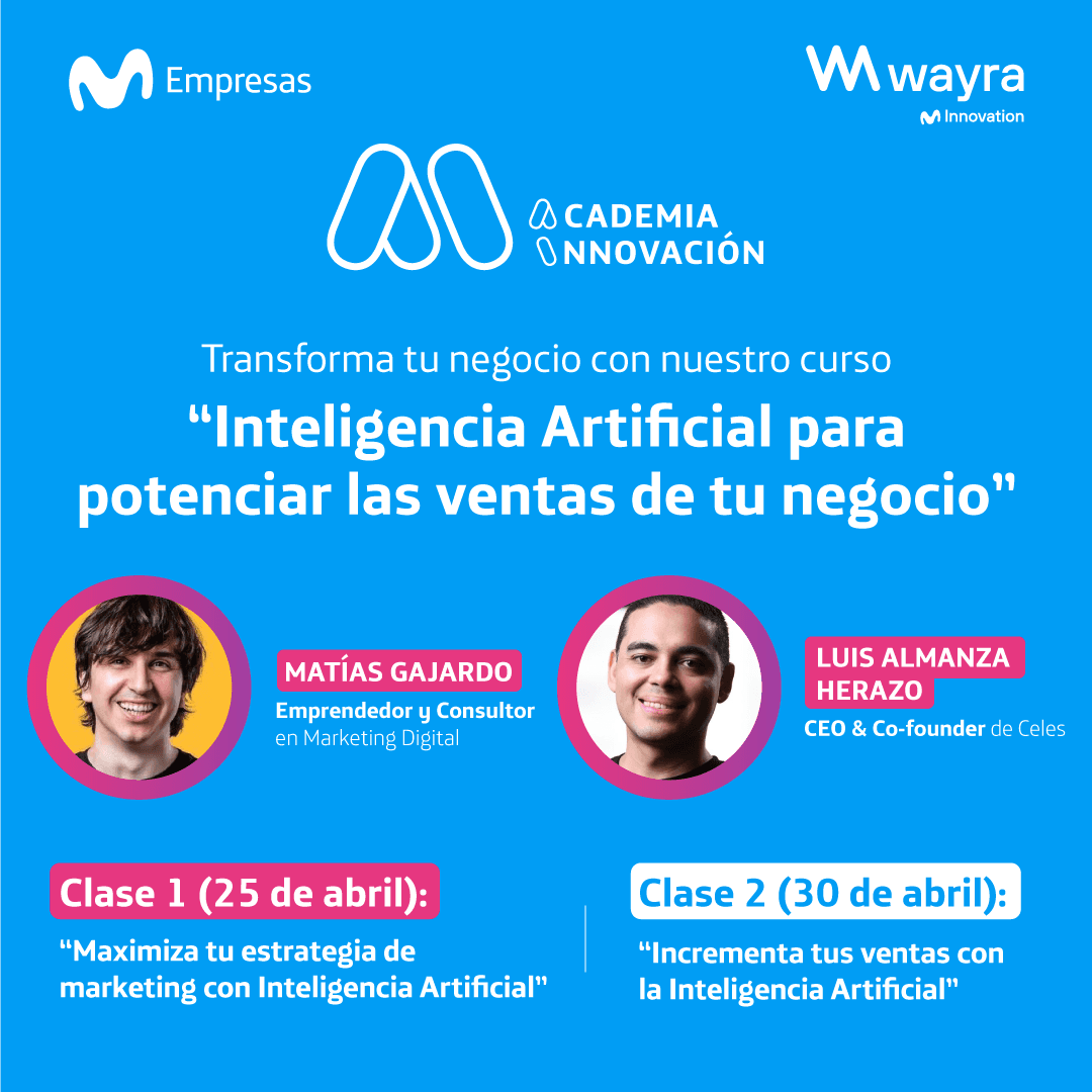 Movistar Empresas lanza curso gratuito «Inteligencia Artificial para potenciar las ventas de tu negocio»