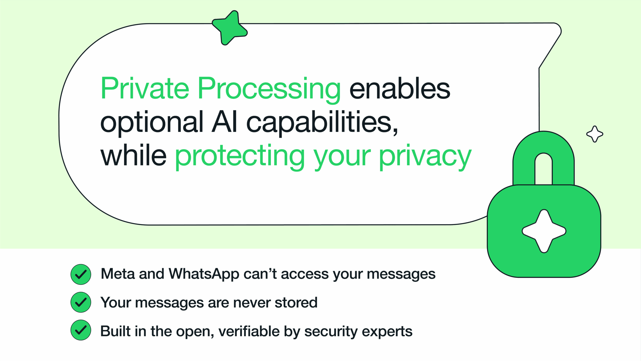 Meta presenta Private Processing para proteger los datos en WhatsApp