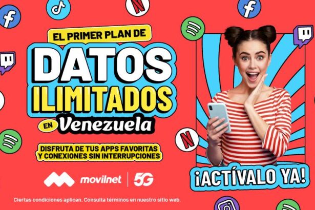 Movilnet lanza primer Plan de Datos Ilimitados del país