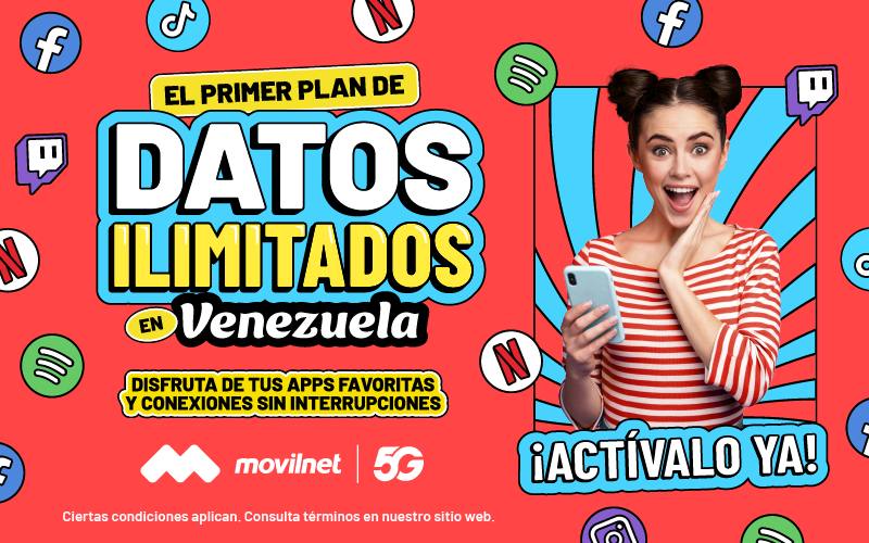 Movilnet lanza primer Plan de Datos Ilimitados del país 1 Movilnet lanza primer Plan de Datos Ilimitados del país